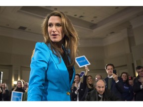 Ontario Progressive Conservative Party Leadership candidate Caroline Mulroney appears at a event in Toronto on Monday, February 5, 2018.