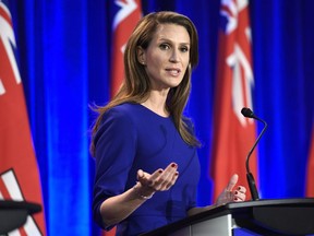 Ontario PC leadership candidate Caroline Mulroney participates in a debate in Ottawa on Wednesday, Feb. 28, 2018.