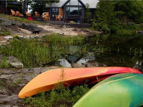 A cottage at McGregor Lake in the Val-des-Monts watershed area.