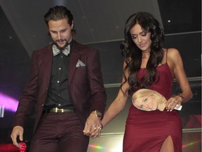 Erik Karlsson and wife Melinda.