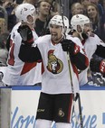 Defenceman Cody Ceci saw a big increase in his minutes with Erik Karlsson sidelined. 
(AP Photo/Chris O'Meara) TPA107