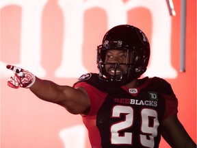 Running back William Powell (29) of the Ottawa RedBlacks.