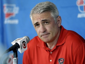 Ron Francis had his contract terminated by the Carolina Hurricanes on Monday. (The Associated Press/File Photo)