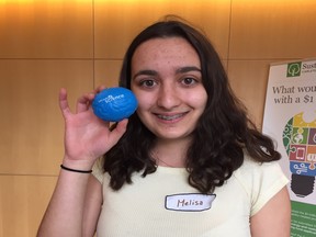 Melisa Eraslan, 17, a Grade 11 student at Colonel By High School, won the regional Brain Bee Saturday.