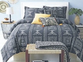 Explore your exotic side with monochrome tribal patterns from Walmart.
