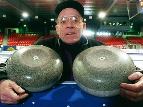 Shorty Jenkins is seen here in a 1998 file photo from the Canadian mixed curling championship in Owen Sound, Ont.