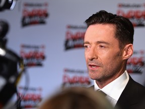 Hugh Jackman, winner of the Best Actor award, poses in the winners room at the Rakuten TV EMPIRE Awards 2018 at The Roundhouse on March 18, 2018 in London. (Jeff Spicer/Getty Images)