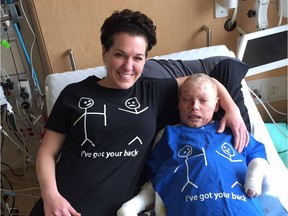 Tina Boileau and "Butterfly Boy" Jonathan Pitre, her son.