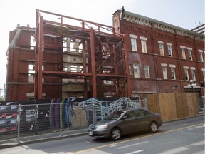 Restoration work on the Somerset House building at Bank and Somerset streets remains stalled.