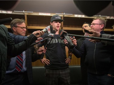 as the Ottawa Senators clear out their lockers and have their exit meetings with coaches and management at Canadian Tire Centre following the final game of the season on Saturday. Photo by Wayne Cuddington/ Postmedia