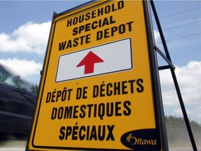 Household special waste depot in Ottawa