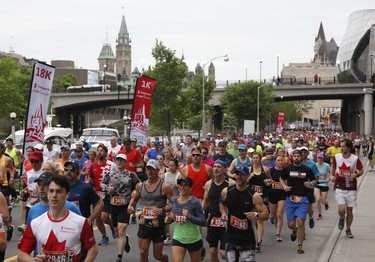 The start of the marathon at the Ottawa Race Weekend on Sunday, May 27, 2018.   (Patrick Doyle)  ORG XMIT: 0528 pd marathon 04