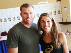 Ryan Hall and his wife Sara Hall. Sara is competing in the Ottawa Marathon. (Jean Levac/Postmedia)