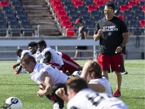 Redblacks offensive co-ordinator Jaime Elizondo is impressed with the work quarterback Trevor Harris has put in during the off-season.