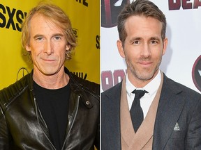 Michael Bay (L) and Ryan Reynolds are seen in a combination shot. (Matt Winkelmeyer/Getty Images for SXSW/ Michael Loccisano/Getty Images)