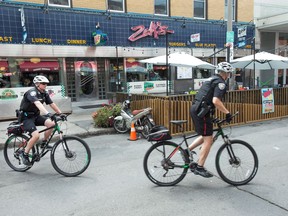 Police have stepped up patrols by bike units and other resources in the ByWard Market and Downtown Rideau areas.