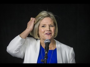 Ontario NPD leader Andrea Horwath addresses media following the Ontario Election Leaders debate at the CBC Broadcast Centre in Toronto, Ont. on Sunday May 27, 2018. Ernest Doroszuk/Toronto Sun/Postmedia