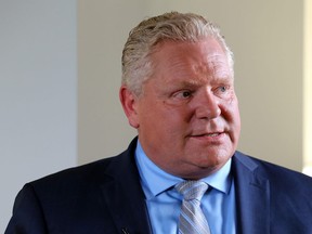 PC Leader Doug Ford visits the Toronto Sun offices in Toronto, Ont. on Tuesday May 15, 2018. Dave Abel/Toronto Sun