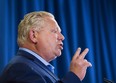 Ontario PC Leader Doug Ford makes a campaign stop at the Royal Canadian Legion in Pickering Ont., on Tuesday, May 22, 2018. THE CANADIAN PRESS/Nathan Denette