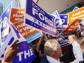 Ontario Progressive Conservative Leader Doug Ford arrives ahead of the Ontario Elections Leaders debate at the CBC building in Toronto, Sunday May 27, 2018. Mark Blinch/The Canadian Press