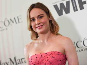 US actress Brie Larson attends the 2018 Women in Film Crystal + Lucy Awards, at the Beverly Hilton hotel in Beverly Hills on June 13, 2018. (Valerie Macon/Getty Images)