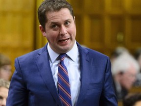 Conservative leader Andrew Scheer is pictured earlier this year in the House of Commons.