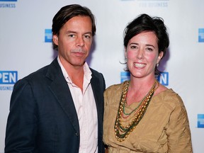 Andy Spade, CEO and Creative Director of Kate Spade, and designer Kate Spade attend OPEN from American Express' "Making a Name for Yourself" at Nokia Theater July 27, 2006 in New York City. (Matthew Peyton/Getty Images For American Express)