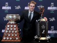 Connor McDavid of the Edmonton Oilers poses with the Ted Lindsay Award given to the most outstanding player as voted by the NHLPA at the 2018 NHL Awards presented by Hulu at the Hard Rock Hotel & Casino on June 20, 2018 in Las Vegas.