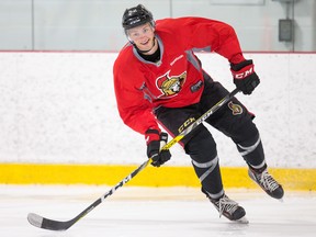 Markus Nurmi scored twice at the development camp for Senators prospects at the Bell Sensplex.  (Wayne Cuddington/Postmedia Network)