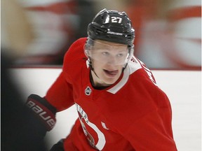 Brady Tkachuk was drafted fourth overall by the Senators on June 22 in Dallas.