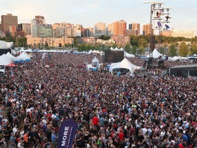 A massive crowd attended the Foo Fighters at the RBC Ottawa Bluesfest on July 10, 2018.