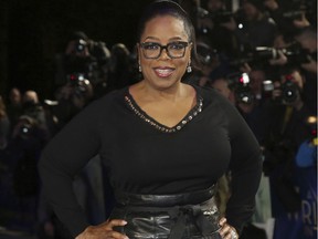 Oprah Winfrey poses for photographers upon arrival at the premiere of the film 'A Wrinkle In Time' in London in March.