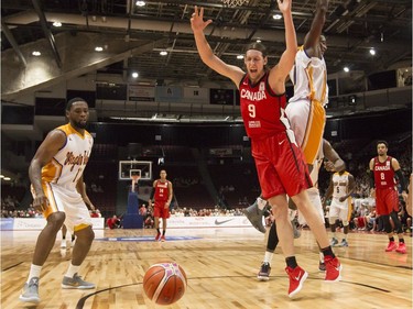 Canada's Kelly Olynyk as he tries to go to the basket in the first quarter. Errol McGihon/Postmedia