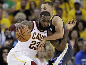 LeBron James and the Cavaliers met the Warriors in the NBA final in June, but now James and the Lakers will have to go through Stephen Curry and his teammates just to get to the league final.