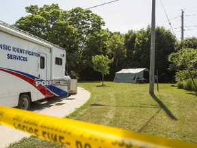 Toronto Police, Durham Regional Police and Ontario Provincial Police resume the search at the home on Mallory Cres. linked to alleged serial killer Bruce McArthur in Toronto, on July 4, 2018. Ernest Doroszuk/Toronto Sun