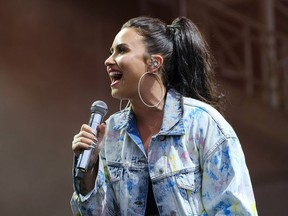 Demi Lovato performs at Newmarket Racecourse in Suffolk, United Kingdom on June 9, 2018.
