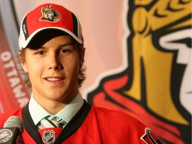 OTTAWA, ON - June 20, 2008 -First round draft pick for the Ottawa Senators Erik Karlsson  during the NHL 2008 Entry Draft held in Ottawa, Friday, June 20, 2008