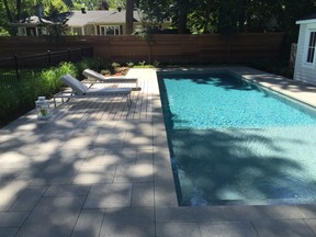 Today’s pools tend to be linear in style, sized to the available backyard space, and generally with a shallow end that can accommodate children safely, watched over from the sundeck by adults. Diving boards are no longer a common feature, so extremely deep ends are not required in these pools.