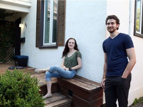 Emily Kestle and Tristan Cordeau in their current apartment are hunting for a new rental apartment.