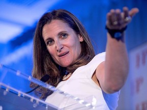 Canadian Foreign Affairs Minister Chrystia Freeland