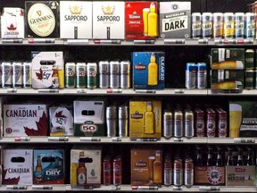 Beer products are on display at a Toronto beer store on Thursday, April 16, 2015. (Chris Young/The Canadian Press)