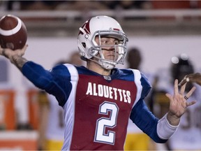Johnny Manziel has missed two Alouettes games since receiving a concussion from a hit in an early contest against the Redblacks.