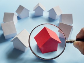 Searching for real estate, house or new home