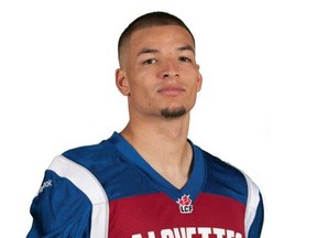 Montreal Alouettes defensive back Mitchell White. He has also played in the CFL with the Ottawa Redblacks.