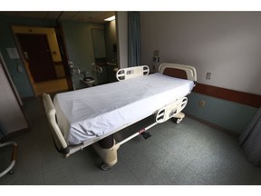 Empty bed at The Perley and Rideau Veterans' Health Centre in Ottawa on Oct. 27, 2017.