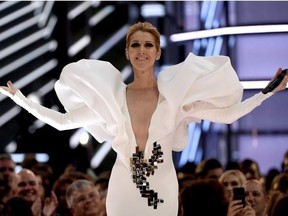 Celine Dion performs "My Heart will Go On" at the Billboard Music Awards at the T-Mobile Arena on Sunday, May 21, 2017, in Las Vegas.