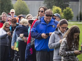 The community came together through donations and volunteers to have hot meals prepared in the Barrhaven area at Larkin Park Sunday September 23, 2018.