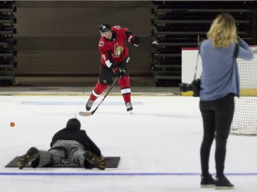 Ottawa Senators Bobby Ryan being photographed on ice at the Canadian Tire Centre on the first day of training camp. September 13, 2018.