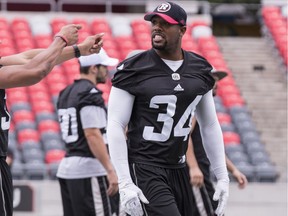 Ottawa Redblacks Kyries Hebert during team practice at TD Stadium. September 18, 2018.