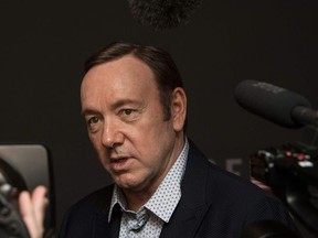 In this file photo taken on February 22, 2016 actor Kevin Spacey arrives at the season 4 premiere screening of the Netflix show "House of Cards" in Washington, DC.